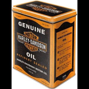 Tin Box L Harley-Davidson - Genuine Oil
