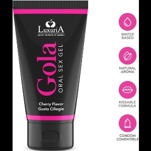 INTIMATELINE LUXURIA - ORALE SEXGEL KERSEN SMAAK 50 ML | ORALE SEXGEL | STIMULEREND MIDDEL