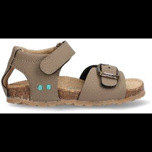 BunniesJR 225403-708 Jongens Platte Sandalen - Bruin - Imitatieleer - Klittenband