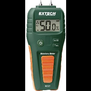 Extech MO50 – Materiaalvochtmeter – Meetbereik bouwvochtigheid 1.5 tot 33 %Vol. – Meetbereik houtvochtigheid 5 tot 5