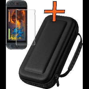 Hoesje Geschikt voor Nintendo Switch 2 Hoes Bescherm Case Hardcover Met Screenprotector - Hoes Geschikt voor Nintendo Switch 2 Case - Zwart