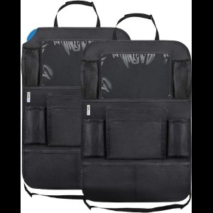 Premium Luxe & Stevige Auto Organizer met Tablet Houder - Set van 2 - Extra Opbergruimte - Beschermer - Autostoel - Accessories