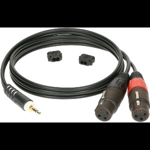 KLOTZ AIS GmbH AY8 audio kabel 1 m 3.5mm TRS 2 x XLR Zwart