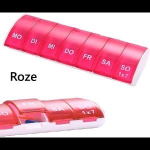 Pillendoosje I Pillendoos I Medicijn Doosje I Pil Box I 7 dagen I 1 Week I Maandag t/m Zondag I Roze