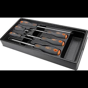 Schroeverdraaierset Kruiskop Magnetisch - 6-Delig - Inleglade gereedschapswagen