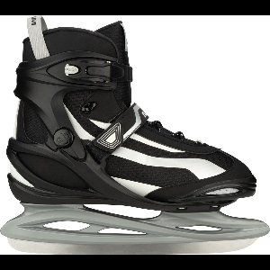 Nijdam IJshockeyschaats - Power Play - Semi-Softboot - Maat 44 - Zwart