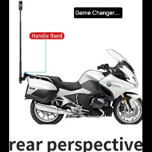 Motor kit Voor Insta360 - Insta360 Motorcycle Mount - Motor bundle Voor Insta360 - Selfie stick 1.1 m- Insta360 One X4 X3 X2 X R GO Ace GO3 GO 3s - Zeer duurzaam - Motor mount + Invisible Selfie Stick voor Insta360- Invisible Selfie Stick 1.1m