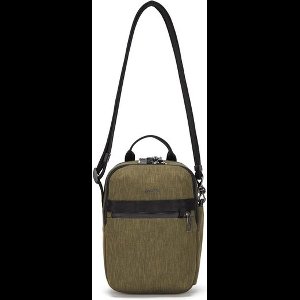 Pacsafe Metrosafe Vertical Crossbody - 6 L - Schoudertas - RFID-beveiligd - Verstelbaar - Anti-diefstal - 28.5 x 20 x 9 cm - Zijvakje - Groen