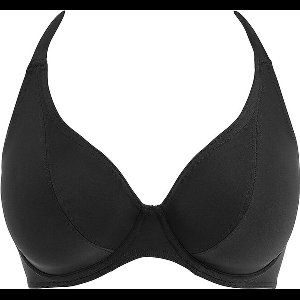Freya Jewel Cove Halter Bikinitop Effen Zwart Maat 65J