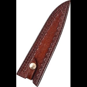 Handgemaakte leren beschermhoes voor Xinzuo Koksmes (PM8) | Beschermhoes – Messenhoes - Beschermende hoes - met veiligheidsclip