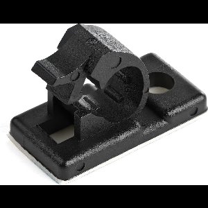 StarTech.com 100 Zelfklevende Kabelmanagement Clips, 5.5mm, Zwart, Netwerk/Ethernet/Bureau/Computer Kabelbeheer, Klevende Kabelhouders, Zelfklevende Klem, Nylon, UL/94V-2 Brandklasse