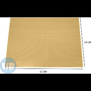 Uniblocks Classic XL groot bouwplaat Zand - 51 x 38 cm | City | combineer met Lego bouwplaten | grondplaten 48x64 noppen | wegen | wegplaat | stad | Geschikt voor LEGO bouwplaten bouwplaat wegplaat