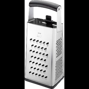 7-in-1 Blokrasp met geïntegreerde mandoline, Inclusief deksel/opvangbak, Hoogwaardig messenstaal, 20 jaar garantie - GEFU | V-CUT