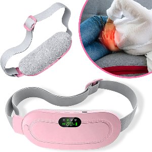 Luxe Menstruatie Warmteband - Inclusief E-book - Massagekussen - 3 Warmtestanden - Triltechnologie - Menstruatieband - Roze
