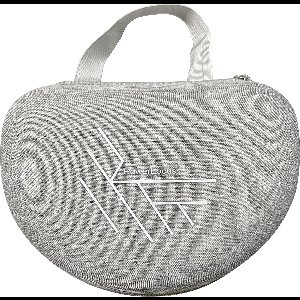 PowerLocus Koptelefoon Case - Koptelefoon Hoes- Hardcover – Harde Beschermhoes voor voor opvouwbare koptelefoon - Over Ear & On-Ear - Grijs