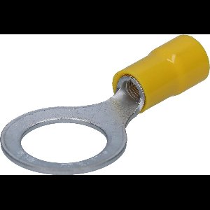 50 stuks Cembre GF-M10 ringkabelschoenen geïsoleerd M10 geel 4-6 mm² I industriële kwaliteit