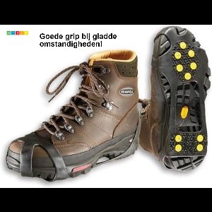*** Antislipzolen Snowsteps Zwart Maat 39-46 - Grip Glad Wandelen - van Heble® ***