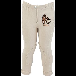 Horka Rijbroek Mini Knie Grip Kids Lichtbruin - 116