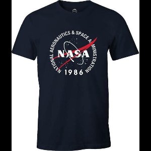 NASA - 1986 Heren T-Shirt - Zwart - M
