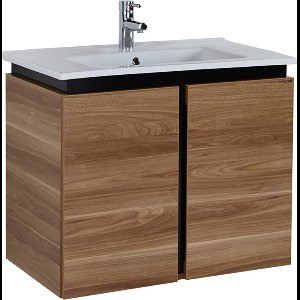 Bally Verti Onderkast 100x85x45cm Licht Walnoot & Zwart