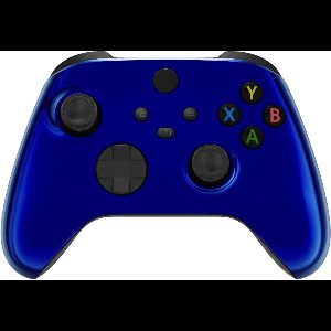 Clever Xbox Chrome Blue Controller