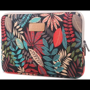 LISEN MacBook 13 inch sleeve kleurrijke bladeren Sleeve - zwart