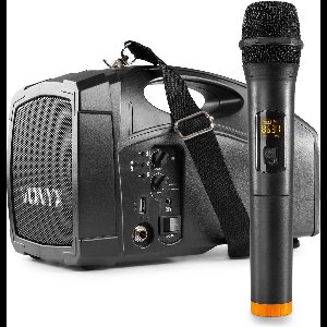 Portable speaker - Vonyx ST014 draagbaar omroepsyteem met draadloze handmicrofoon, Bluetooth en mp3 speler