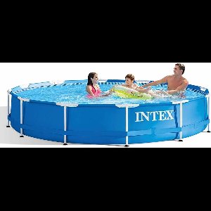 Intex metal frame zwembad 366x76cm inclusief pomp