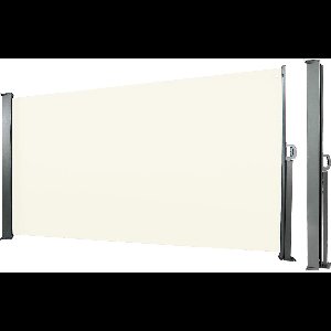 IN.HOMEXL Starna - Windschermen - Zijluifel - Tuinscherm - Uittrekbaar Windscherm- Aluminium - 180 x 300 cm - Beige