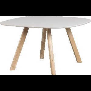 WOOOD Tablo Eettafel met 3-Stand Poot - Essenhout - Mist - 75x130x130
