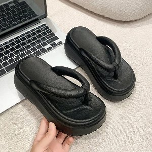 Dames Slippers maat 38 met Dikke Zool – Antislip Zomerslippers, Comfortabele Pantoffels & Slijtvaste Schoenen voor Thuis, Tuin en Strand