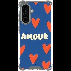 Shockproof hoesje - Geschikt voor Samsung Galaxy A36 - Amour - Extra sterke case - TPU/polycarbonaat - Tekst - Multi, Transparant