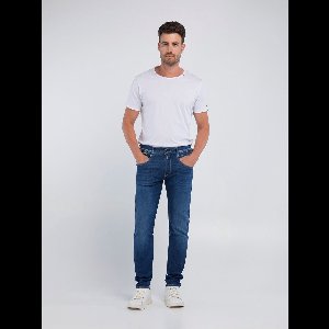 Replay Hyperflex Jeans Red Cast Indigo Stretch Denim Medium Blue (M914Y .000.661 K04 - 009)