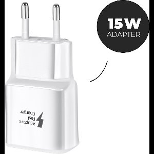 WiseQ USB Oplader geschikt voor Samsung - Smart Fast Charger - QC 3.0 USB Lader - wit