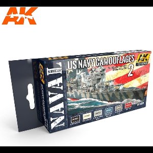AK Interactive AK 5020 - Us Navy Camouflage Vol. 2 verf Set 6 x 17 ml