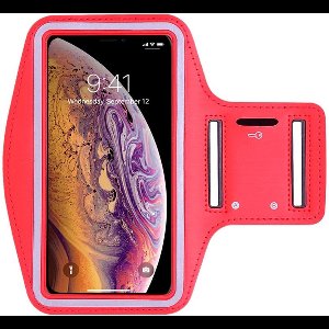 Sportarmband - Geschikt voor: Samsung Galaxy S22 hoesje - Sportband - Hardloop armband - Sport armband - Hardloop houder - Rood