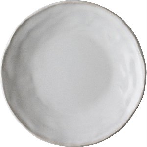 Dutch Rose Organic Borden - Plat - Ø 21,5cm - Wit