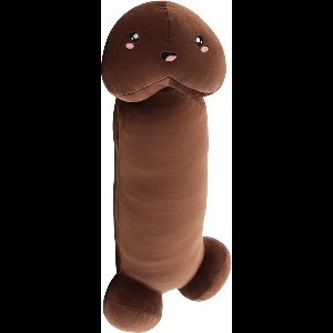 JustValue Penis Knuffel - 90 cm - Erotiek - Bodypillow - Piemel - Zacht - Kussen - Sex Toy - Beige - Bruin