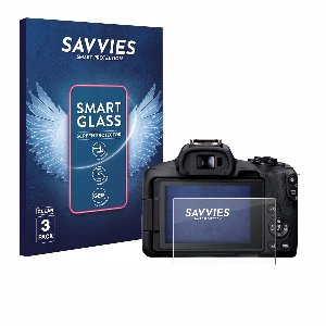 3 Stuks Savvies Screenprotector - geschikt voor Canon EOS R50 - beschermfolie glas transparant