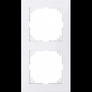 Schneider Electric M-Pure 2-voudig afdekraam - polarwit glanzend