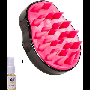 Aurgan Scalp Massager - Shampookam - peervorm - inclusief flesje Aurgan haarolie