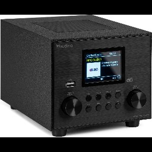 DAB radio - Audizio Vieste - DAB+ radio met subwoofer en Bluetooth - Zwart - Met afstandsbediening