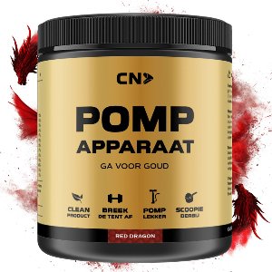 CN Supplements Pomp Apparaat - Red Dragon - Pre Workout - Zonder Cafeïne - Met Creatine - 300 gram - 38 doseringen