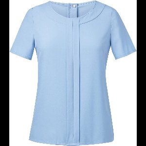 Brook Taverner Blouse in Chinese crêpe VERONA BT2280 - sky blue - 44 EU (16 UK)