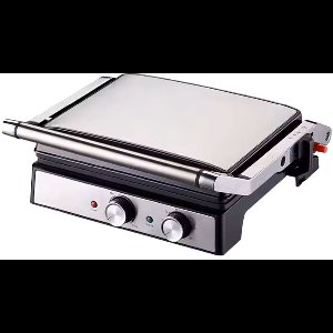 Teffo - Panini Grill – Contactgrill groot 30 x 24cm - Tosti apparaat - Grill apparaat - Zwevend bovendeksel – Verticaal opbergbaar - 2000W
