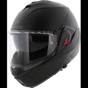 SHARK Oxo Blank Mat Zwart Mat KMA Systeemhelm - Maat S - Helm