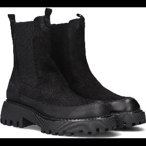 Lazamani 74.471 Enkellaarsjes - Enkelboots - Dames - Zwart - Maat 40