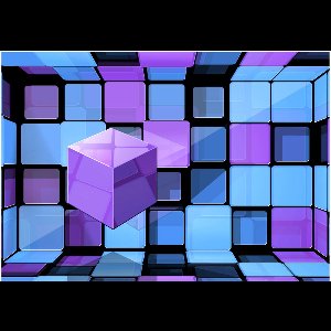 Fotobehangkoning - Behang - Vliesbehang - Fotobehang Rubik's Cube - Rubik's cube: variation - 200 x 140 cm