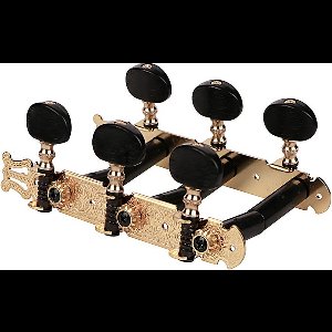 Salvador Cortez MH093GK-A1B set van tuners 3L3R - Goud met zwarte pennen voor modellen 60, 65