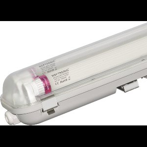 HOFTRONIC - Dubbel LED TL armatuur met lamp - 120cm - 36 Watt 6300 Lumen (175lm/W) - 4000K IP65 waterdicht voor binnen en buiten - T8 G13 fitting - Flikkervrij - Koppelbaar